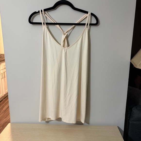 Amazon Tops - Cream Strappy Tank Top